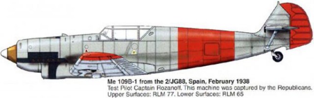 Испытано в СССР. Истребитель Messerschmitt Bf 109B