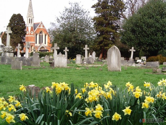 Лондонское кладбище.