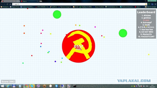 Симулятор жизни: agar.io