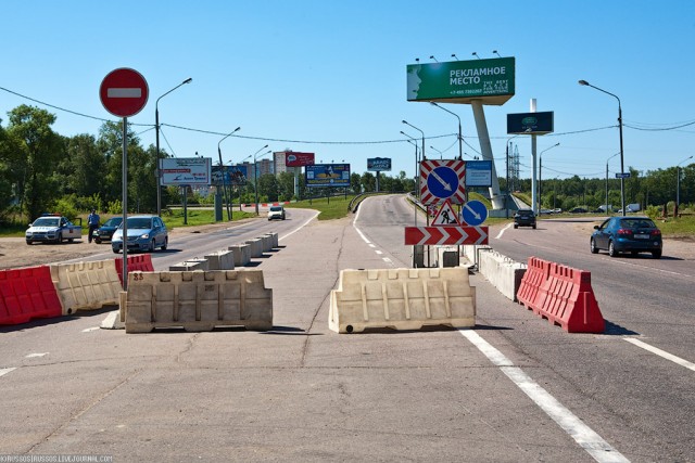 Город в осаде - ремонт на Ленинградском шоссе