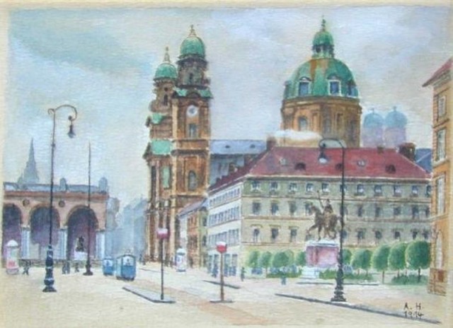 Картины малоизвестного австрийского художника, которому дважды отказали в поступленнии в  Венскую Академию Искусств