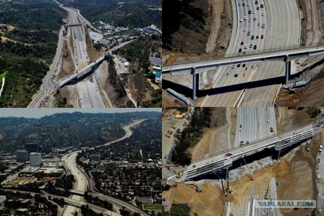 В Лос-Анджелесе построили 16 км шоссе за 30 часов
