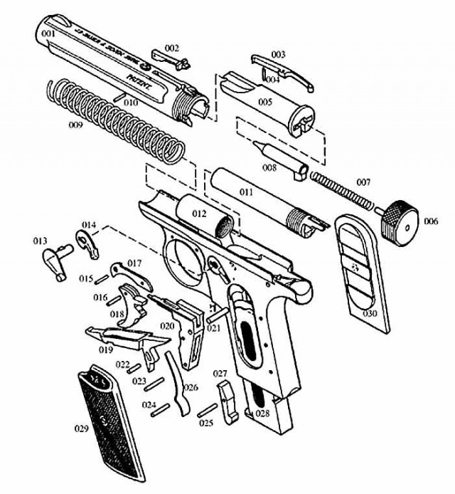 Зауер М 1913 — калибра 7.65мм. Германия