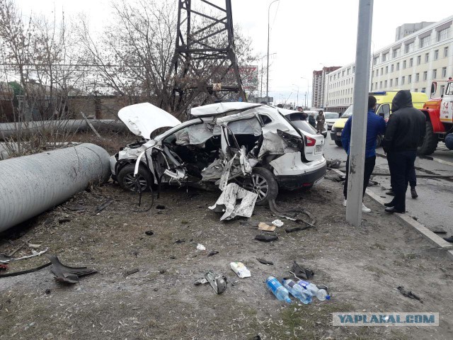 Авария в Тюмени 20.04.2019