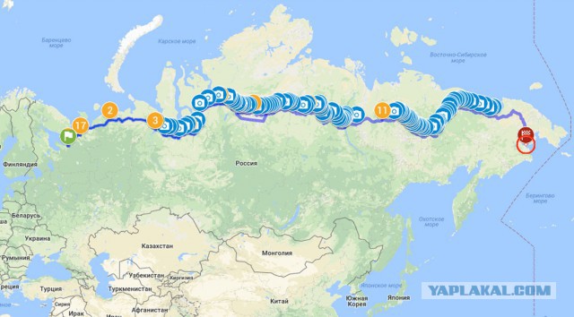 На колёсах вдоль Полярного круга от Белого моря до Чукотки