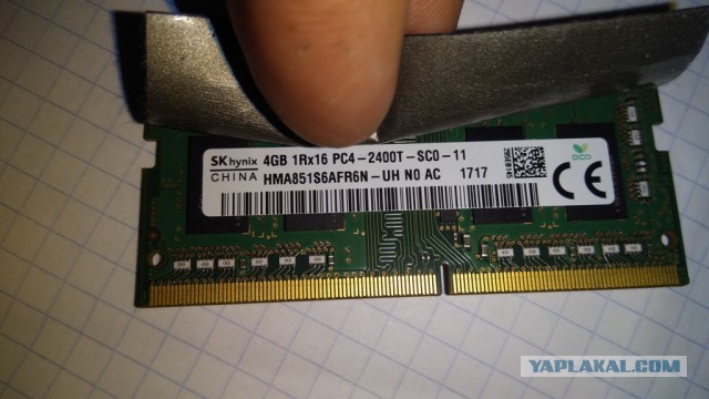 Оперативка DDR4  4GB для ноутбука 1 штука