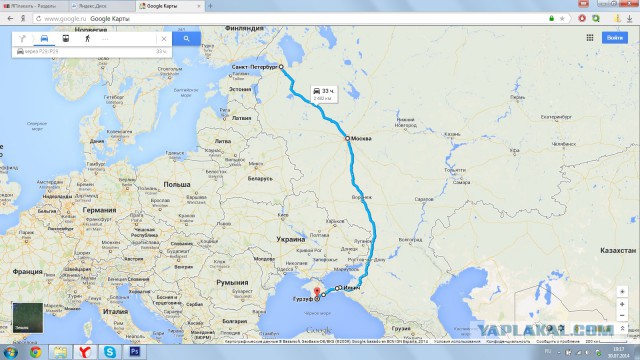 Моя поездка в Крым на авто