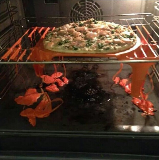 Подруга решила дома приготовить пиццу, проблема