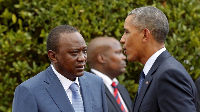 Ухуру Кениатой послал Барака Обаму