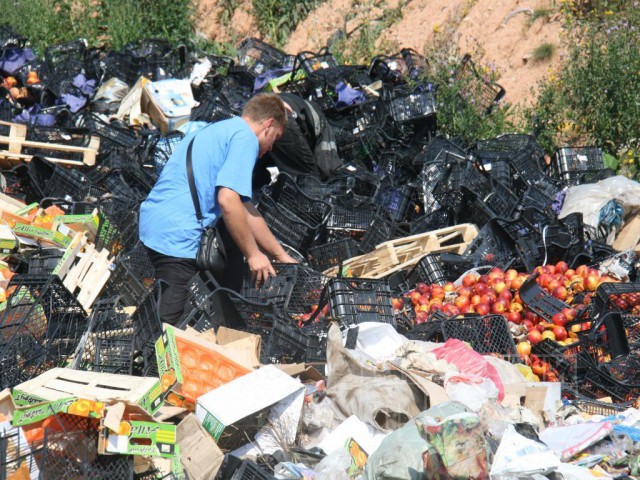 Смоляне на свалке спасают санкционные продукты