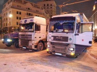 Московская милиция пресекла акцию дальнобойщиков