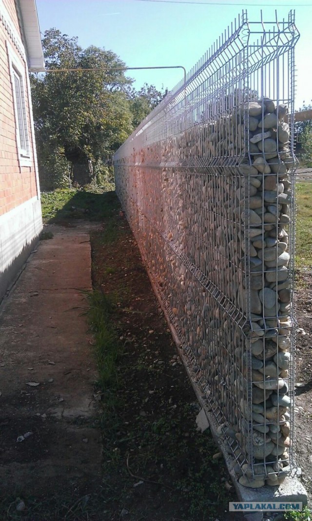 Забор габион-пергон