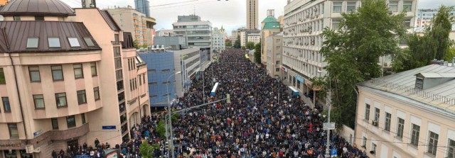 Гигапиксельная панорама празднования Ураза-байрама в Москве