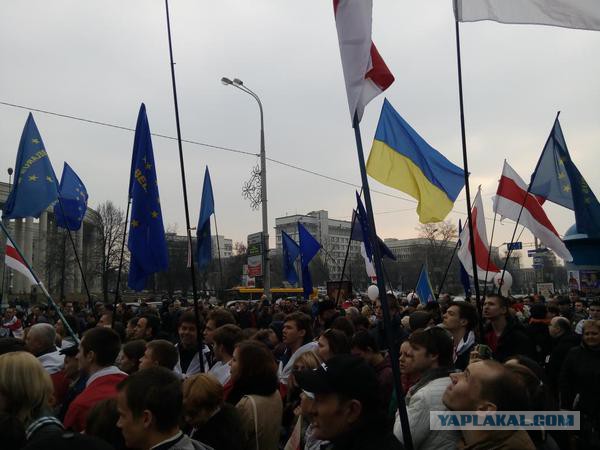 Минск. Сегодня. Флаги Беларуси, ЕC и Урины