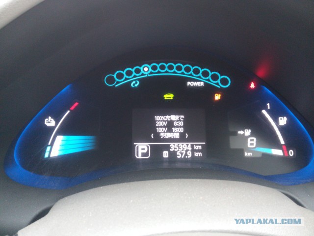Nissan Leaf осень-зима + максимальный пробег на 1 заряде