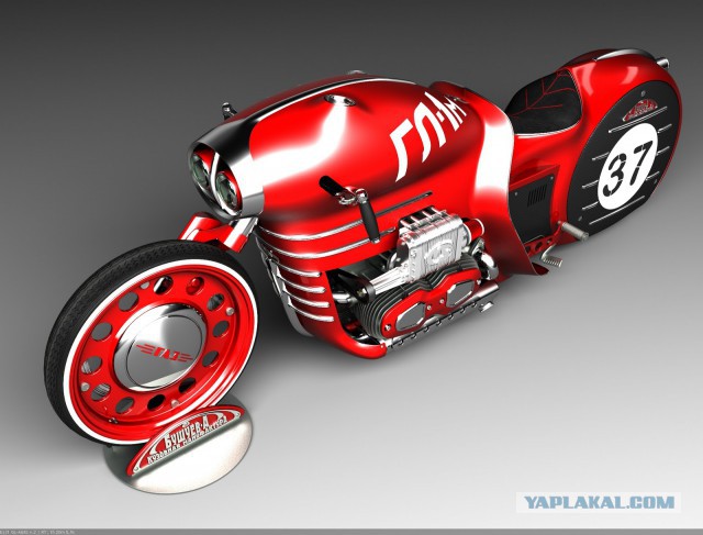 Уникальный кастомный мотоцикл - «Юрий Гагарин».