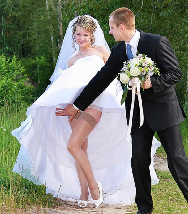 Счастливые невесты показывают похоть