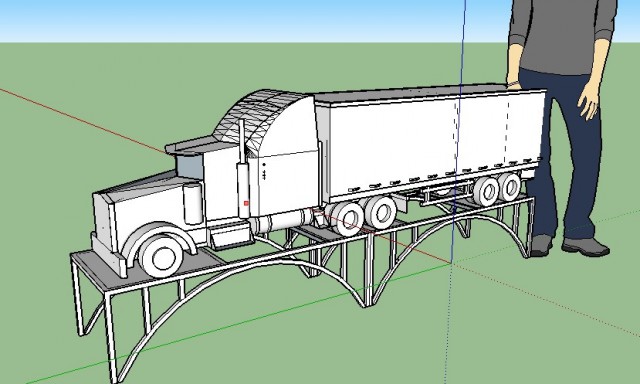 Мангал дальнобойщика (Тягач Kenworth w900)