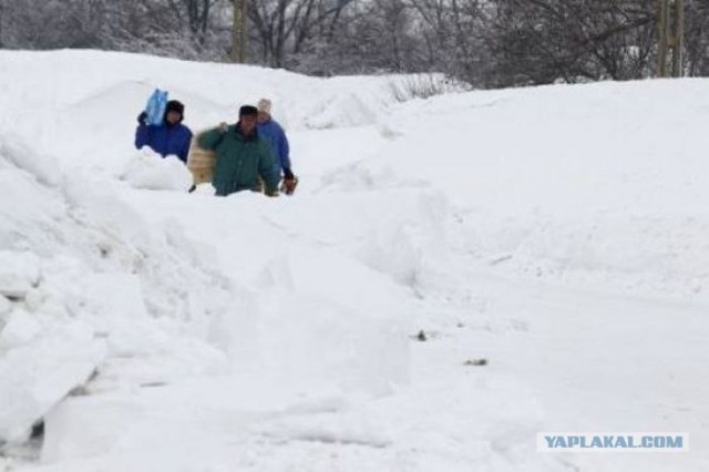 В Румынии бушует снежная буря
