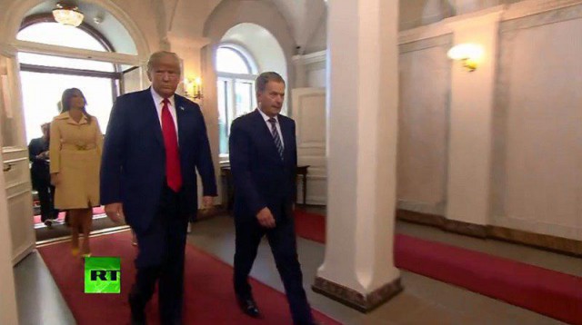 Путин прибыл в Хельсинки на встречу с Трампом и впервые использовал "Кортеж" за рубежом
