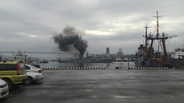 Адмирал о дымящем Кузнецове: "И что здесь странного ?"