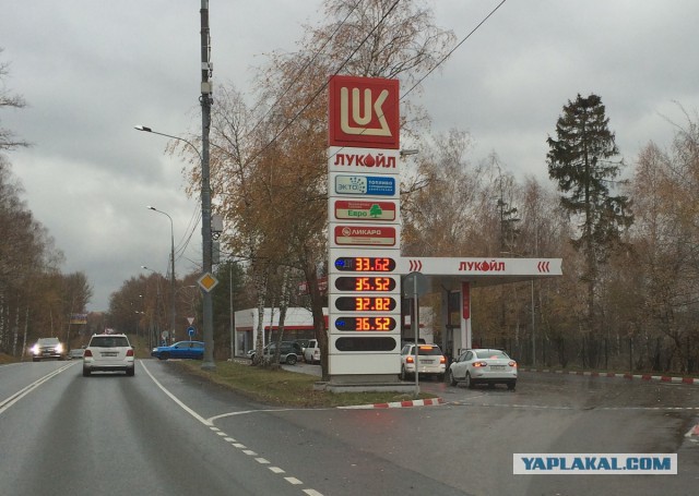 Цены на автомобильное топливо в Москве
