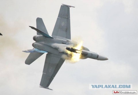 Американский истребитель F-18 с авианосца "Карл Винсон" упал в море