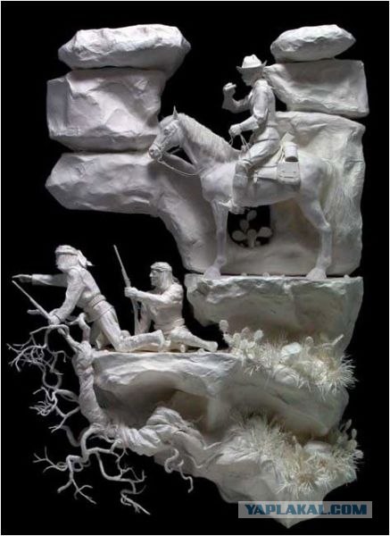 Скульптуры из бумаги (30 фото)