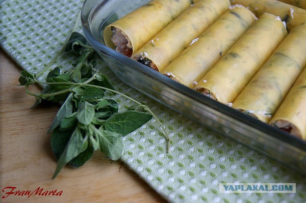 Каннеллони фаршированные, Или макаронные трубочки с начинкой))