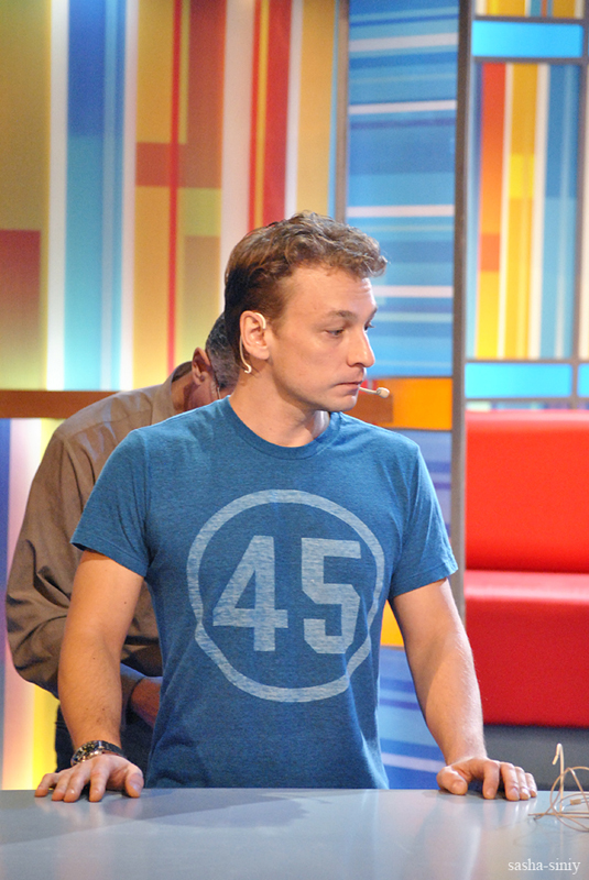 На съемках программы "Сто к одному"