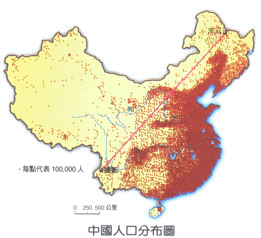 Расселение китая. Население Китая карта. Карта плотности населения Китая. Карта расселения населения в Китае. Карта населенности Китая.