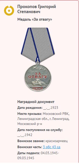 Нашёл деда на сайте подвиг народа