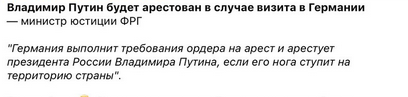 Международный уголовный суд в Гааге выдал ордер на арест Владимира Путина и Львовой-Беловой