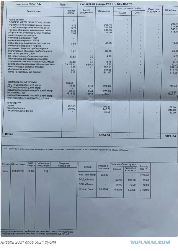 Не понял - а что с коммунальными платежами случилось?
