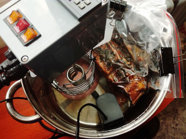 Телятина Sous-Vide с дымком