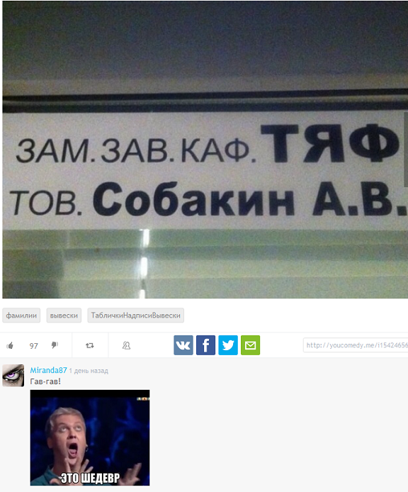 Смешные комментарии из социальных сетей