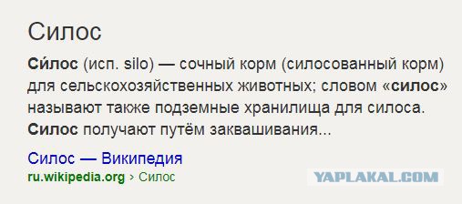 Сенаж Силос