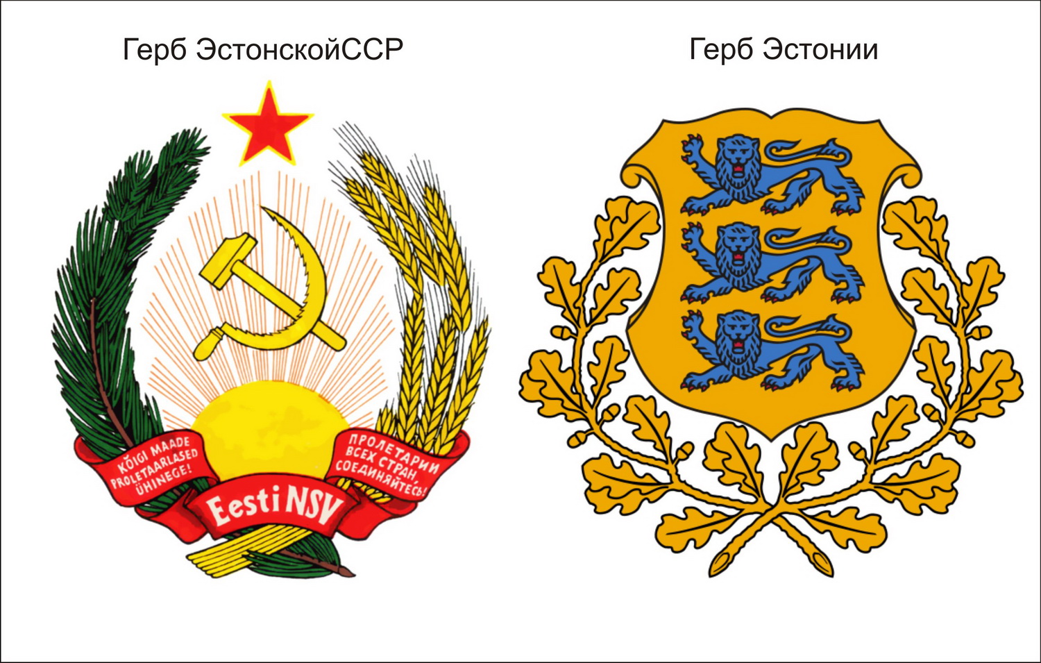 Гербы советских республик Эстонская ССР