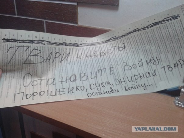 Выборы-2014: испорченные бюллетени