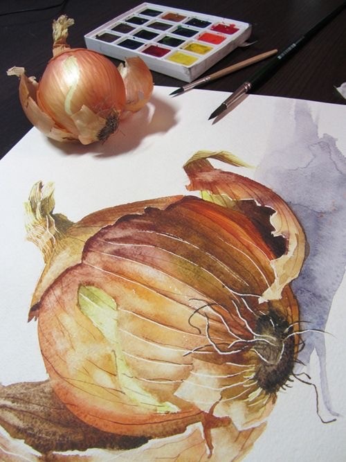 Немного лука и чеснока в живописи