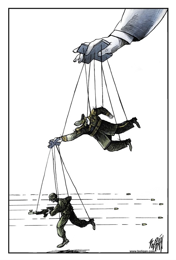 Карикатура Западная