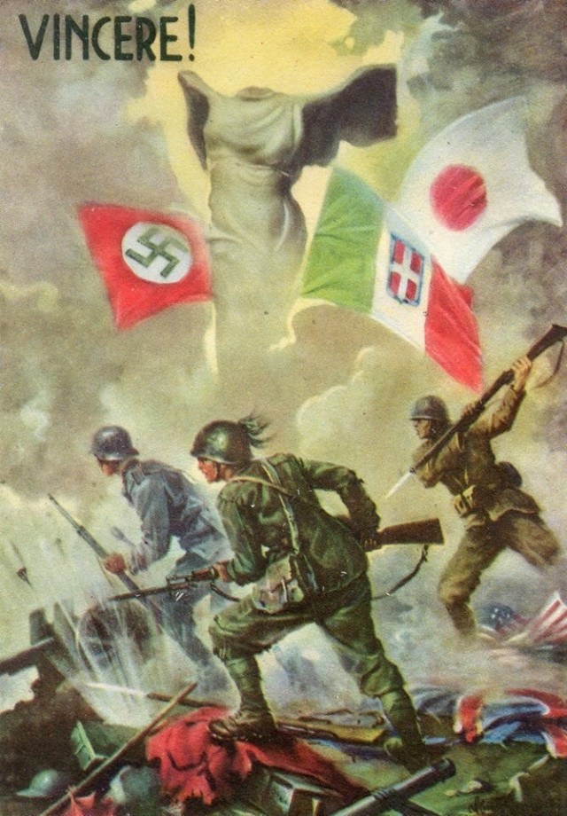 Итальянские пропагандистские плакаты времен Второй мировой войны