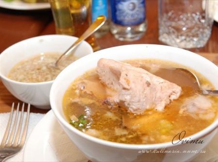 Дачная юшка на берегу Днепра