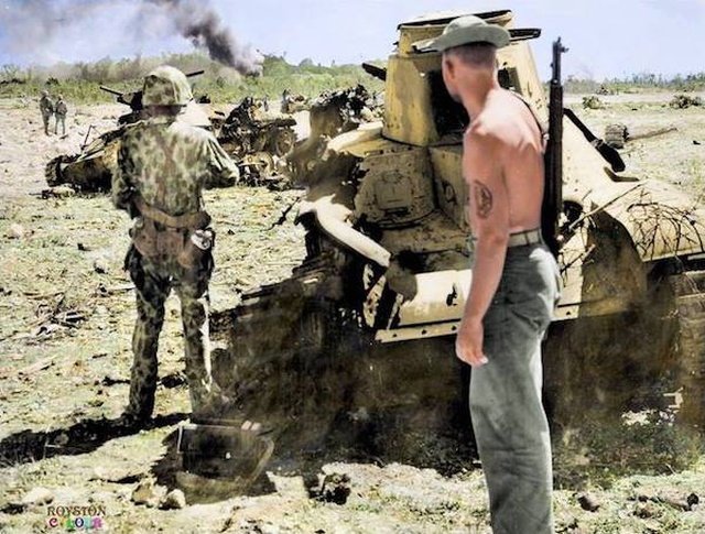 Знаменитые исторические фотографии в цвете
