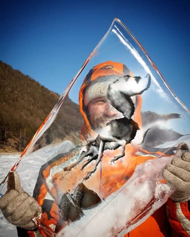 Просто кусок льда на Байкале