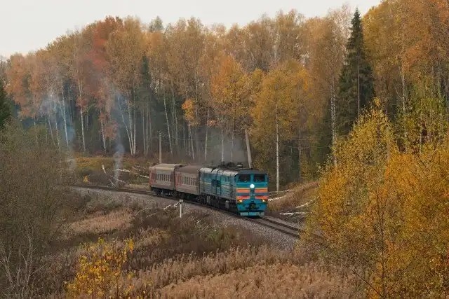 Осень на железной дороге
