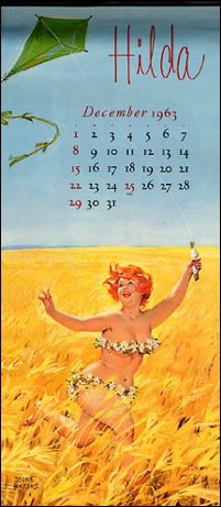 Современный Pin-Up календарь на 2016 год
