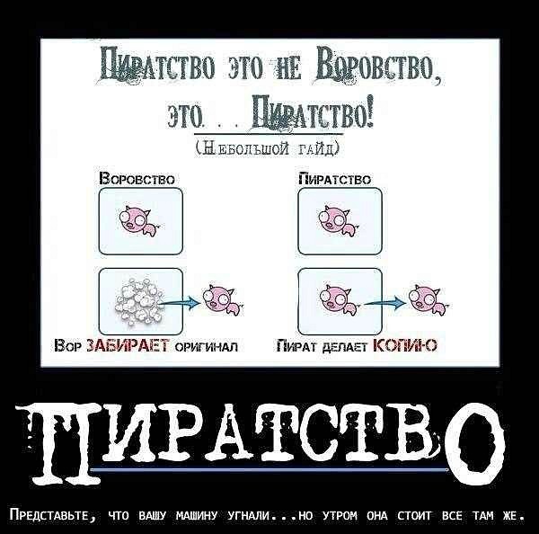 Почему я использую только пиратский софт и смотрю только пиратские фильмы