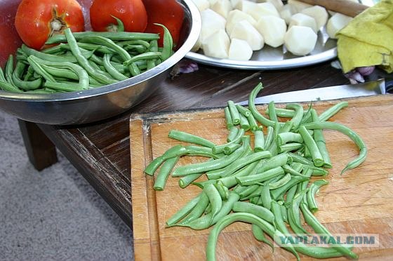 Овощи с бараньими ребрышками тушёные, или за что я люблю лето)))