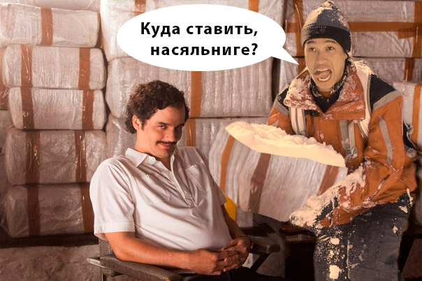 Фотожаба "Я тут вам снежку принес"